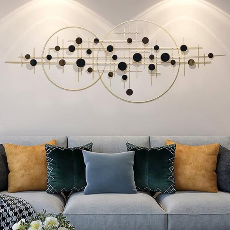 Premium Metal Pastel Ring Decor Wall Art