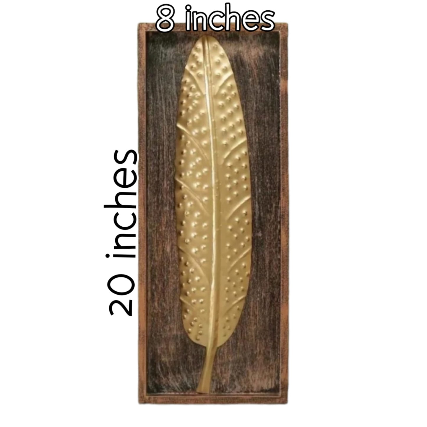 Metal Leaf Wall Hanging & Decorative Mounted Art Sculpture