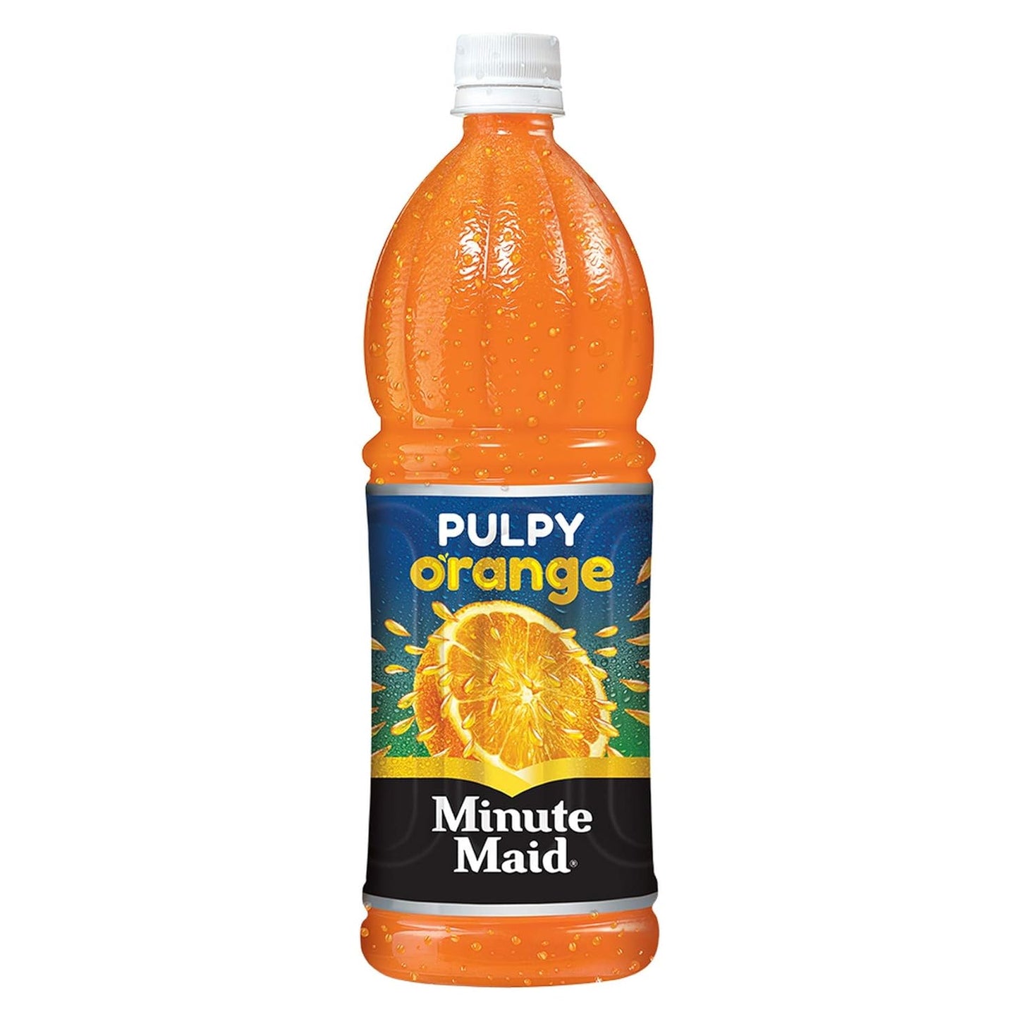 Minute Maid Pulpy Orange Juice drink | Orange Fruit Juice drink with Real Orange Pulp | Pulpy Orange Ready-To-Serve Drink, PET Bottle, 1 L