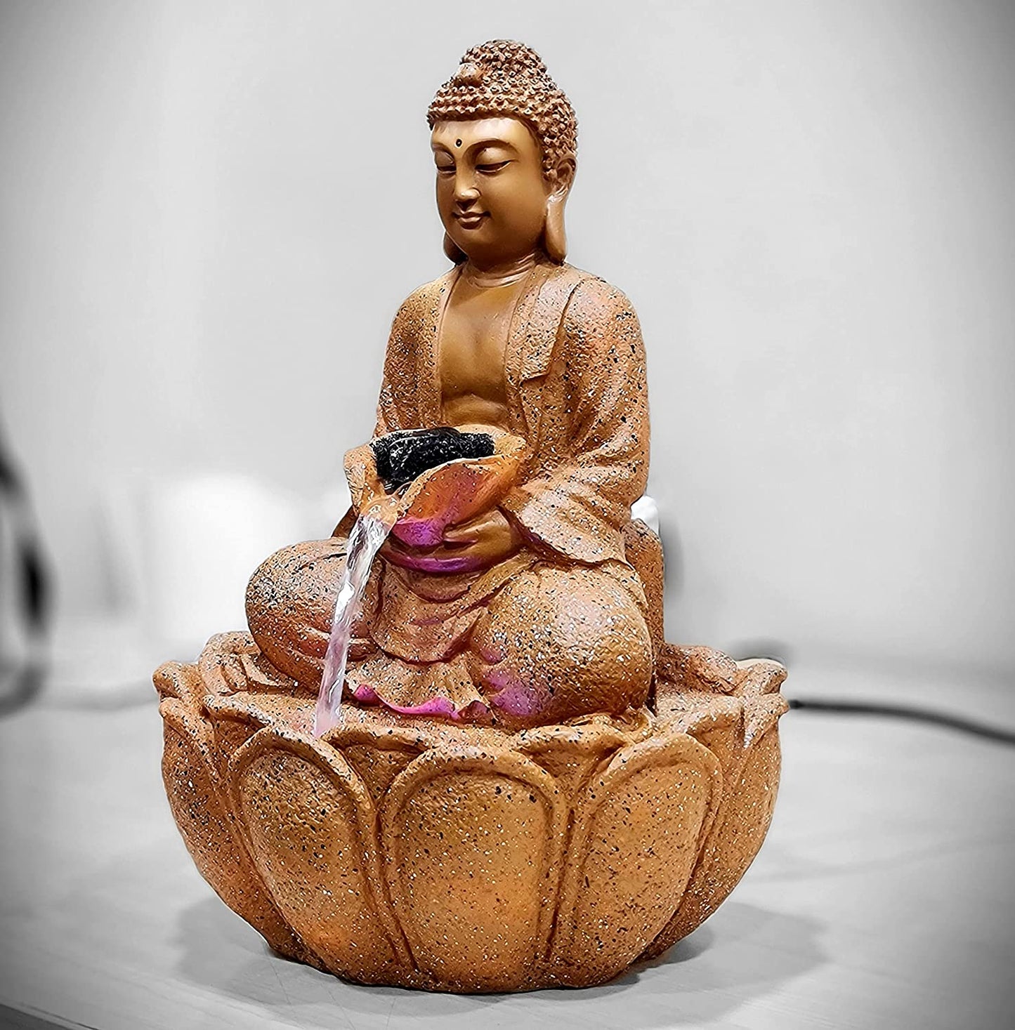 Lotus Buddha Water Fountain for Home