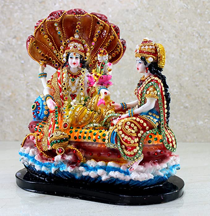 Lord Vishnu with Laxmi in Ksheer Sagar