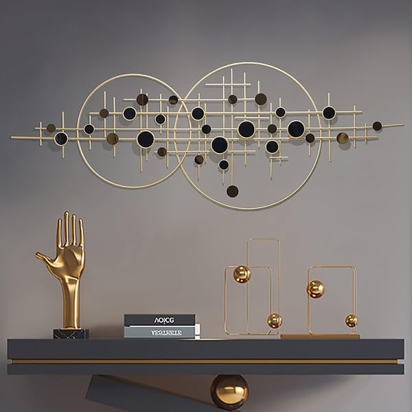 Premium Metal Pastel Ring Decor Wall Art