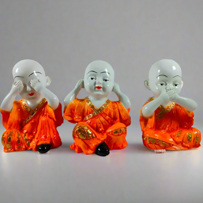 Baby Buddha Showpiece -  Set of 3