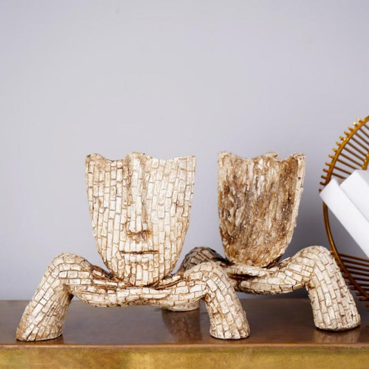 Human Face Statues Handcrafted Sculpture for Home Decor