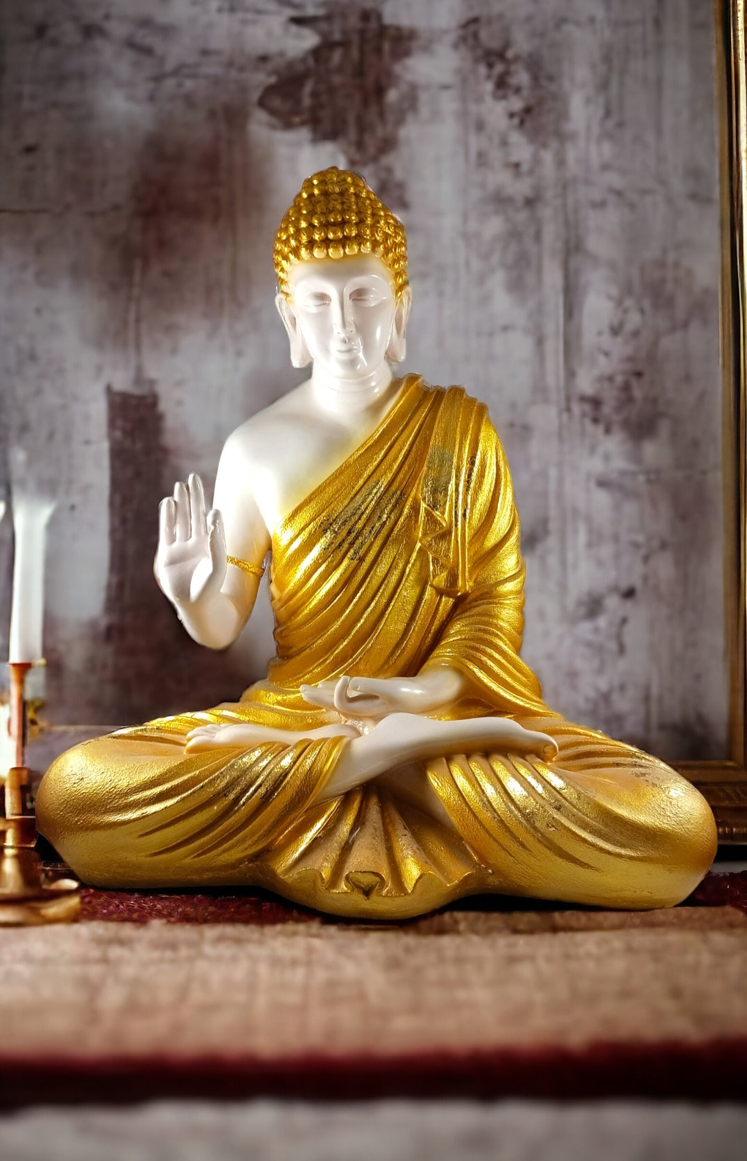 Meditating Buddha Samadhi Sculpture | 2 Feet Tall