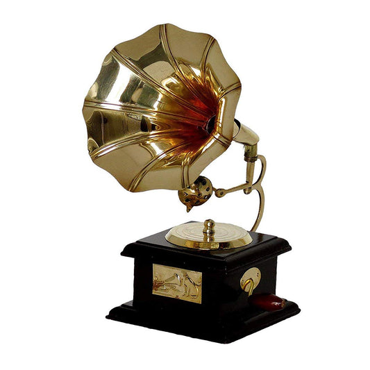 Vintage Dummy Gramophone Golden