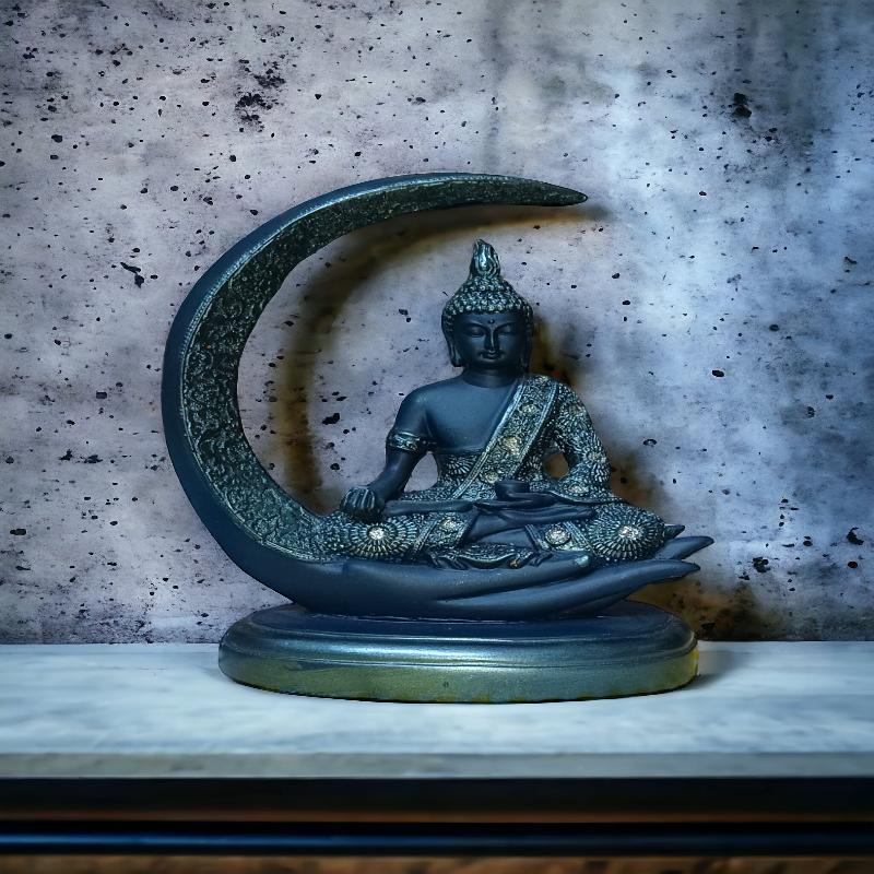 Buddha Sitting on Moon