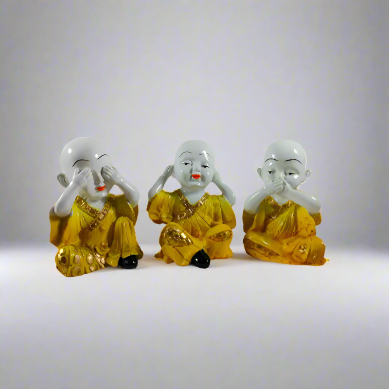 Baby Buddha Showpiece -  Set of 3