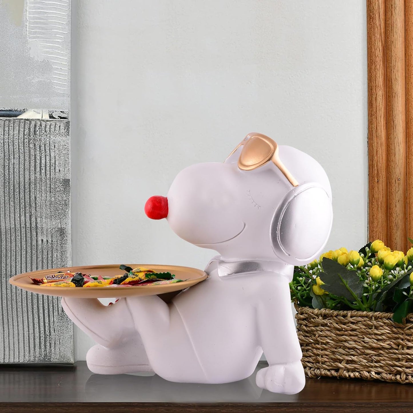 Snoopy Dog Ornaments Snack Storage Holding Tray