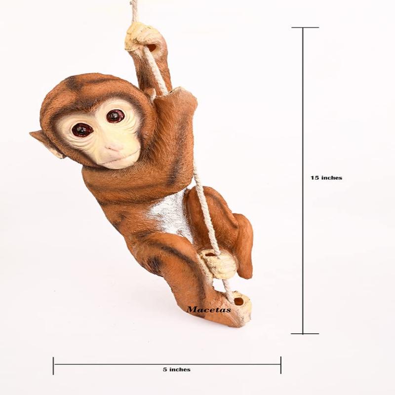 Monkey Climbing Rope Showpiece