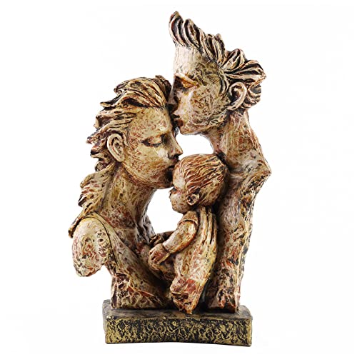 Mother Father Baby Love Statue Family Love Couple Statue