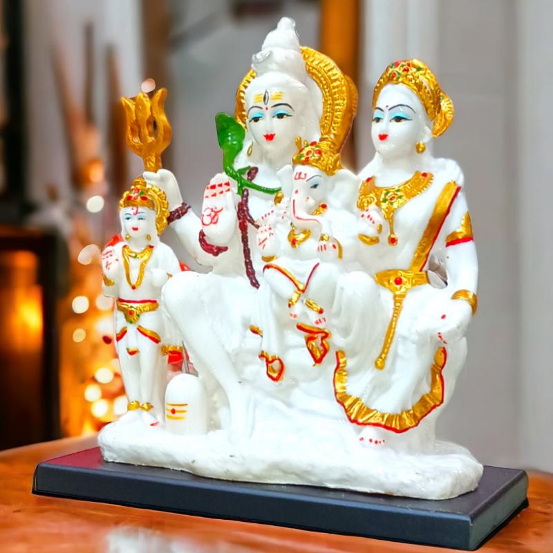 Shiv Parivar Marble Idols