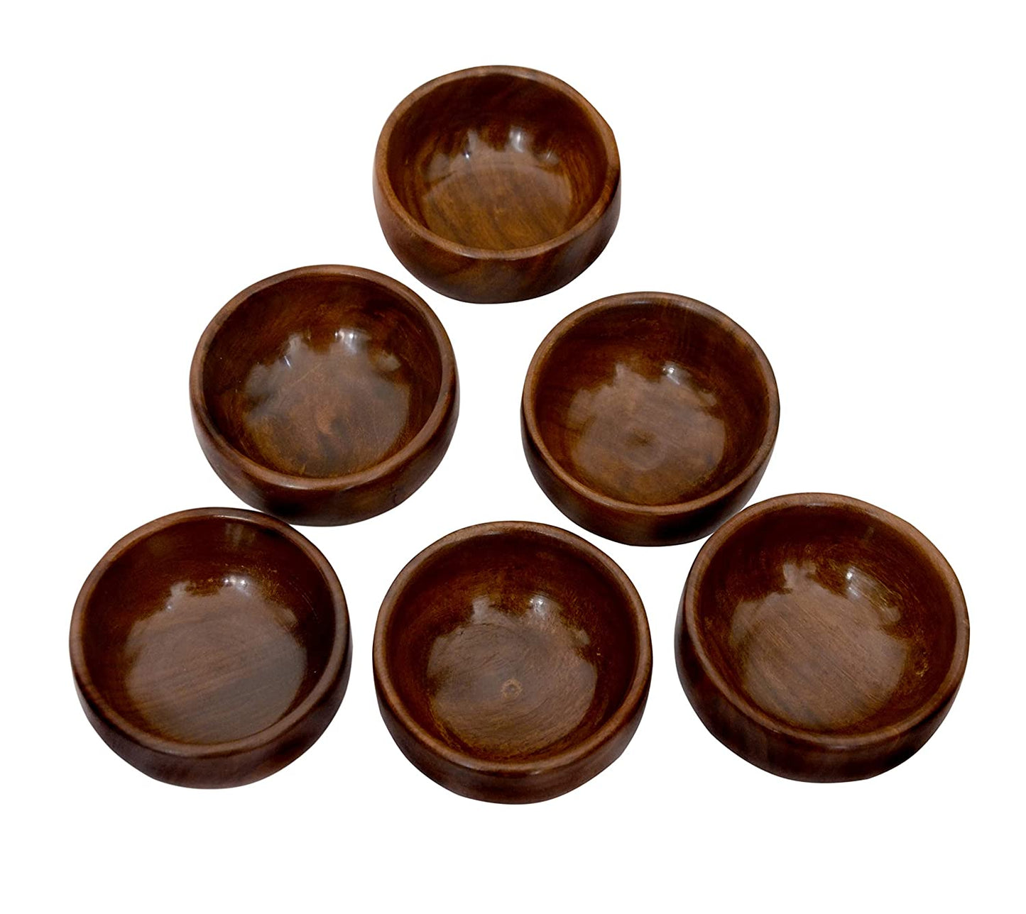 Wooden Serving Bowl, Set of 6