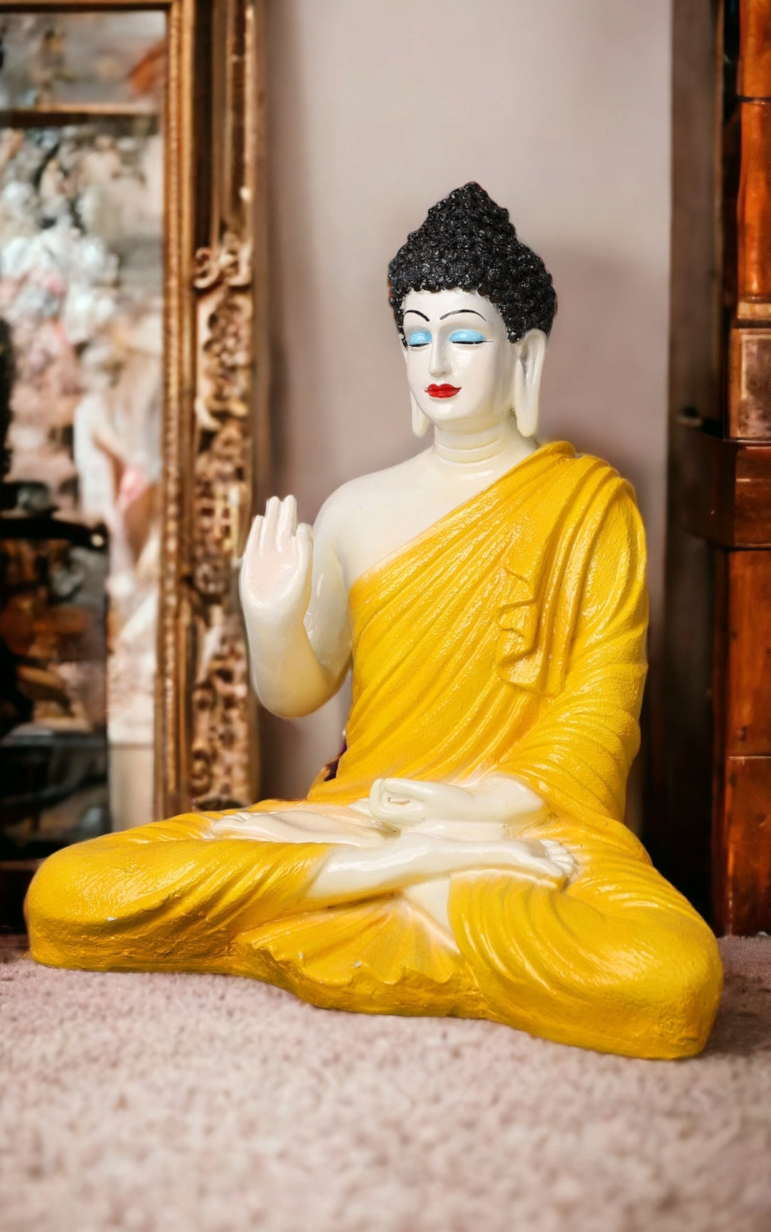 Meditating Buddha Samadhi Sculpture | 2 Feet Tall