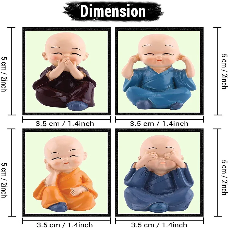 Baby Buddha Monks Statue