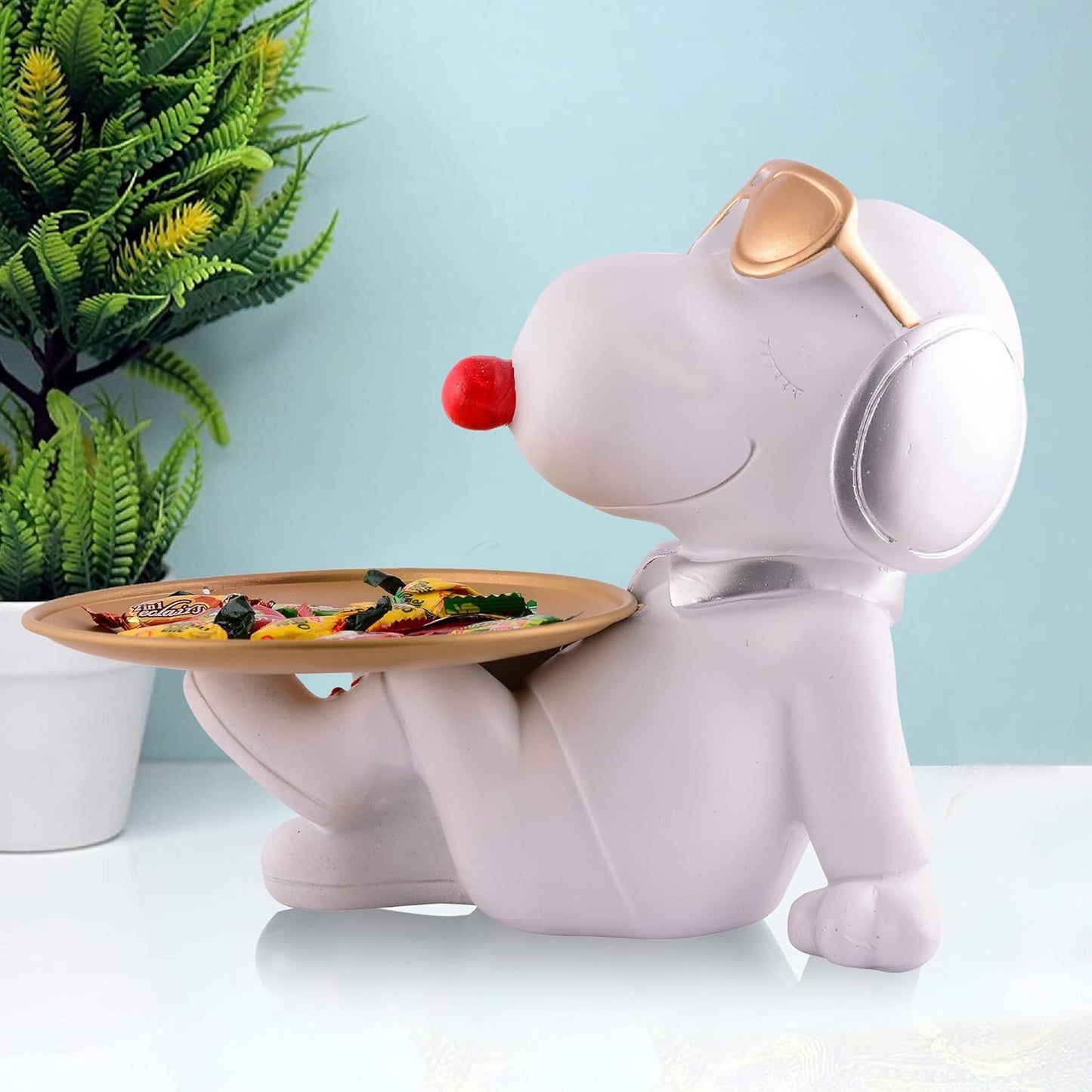 Snoopy Dog Ornaments Snack Storage Holding Tray