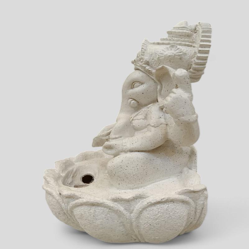 Lord Ganesh Fountain White