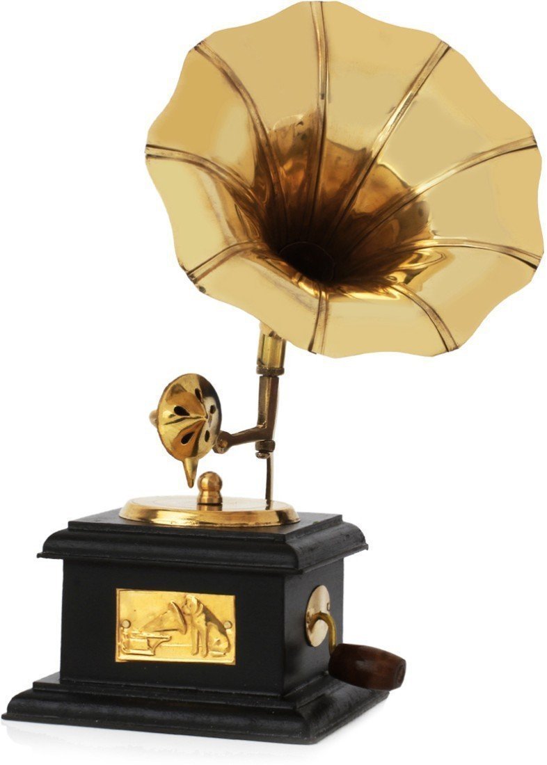 Vintage Dummy Gramophone Golden