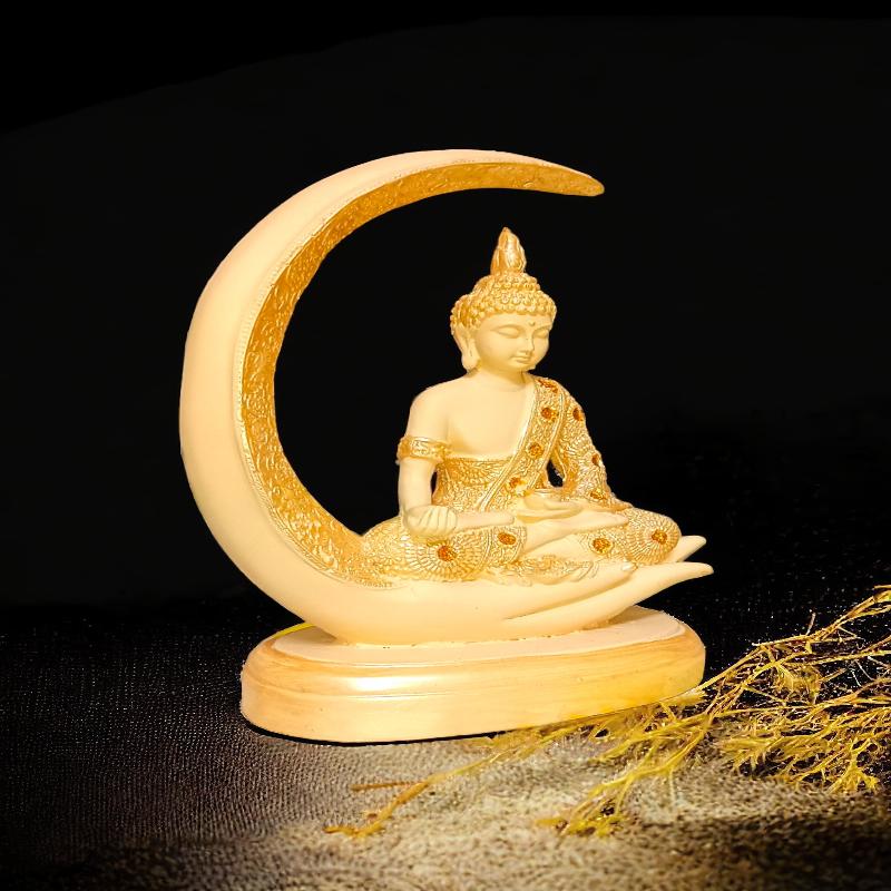 Buddha Sitting on Moon