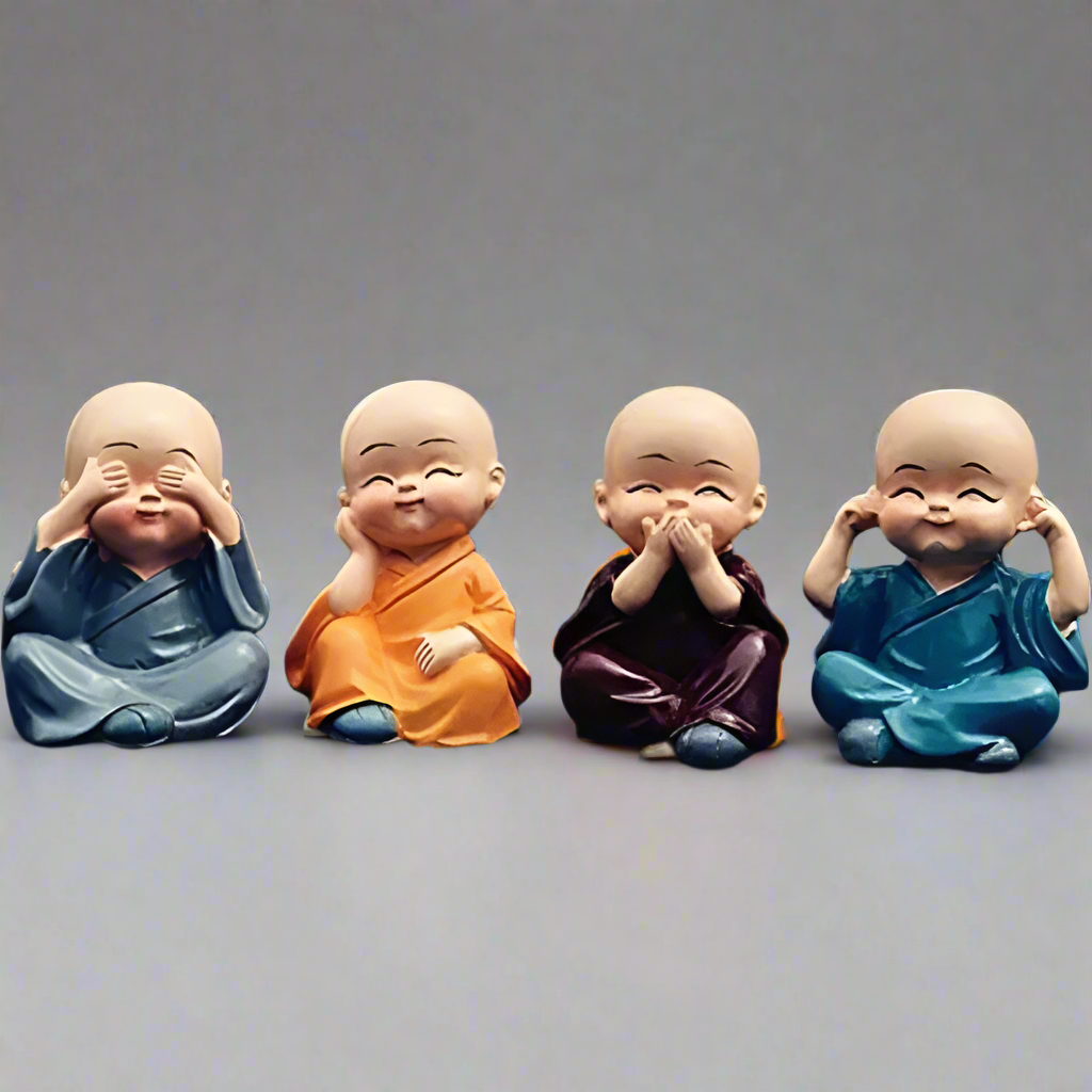 Baby Buddha Monks Statue