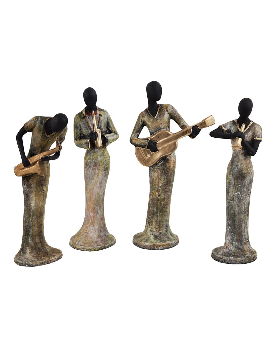 Musical Ladies Showpiece Statue Sculpture Figurine - Set of 4