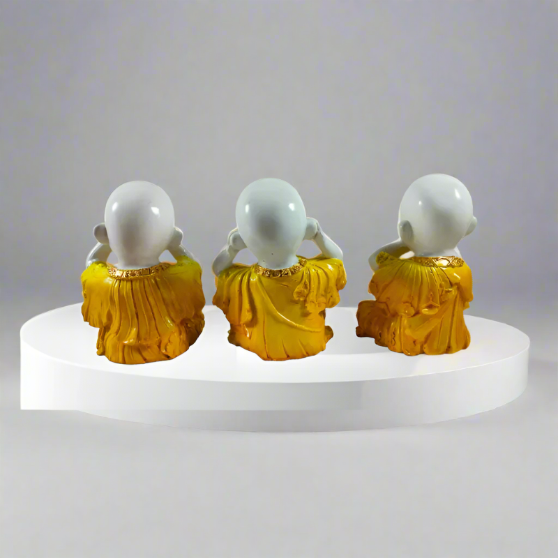 Baby Buddha Showpiece -  Set of 3