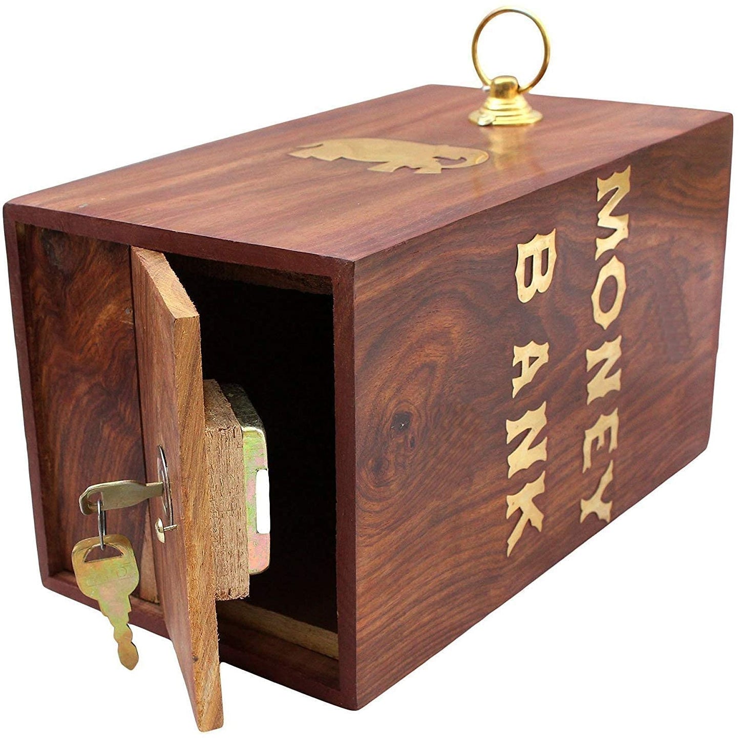 Wooden Piggy Bank Rectangle