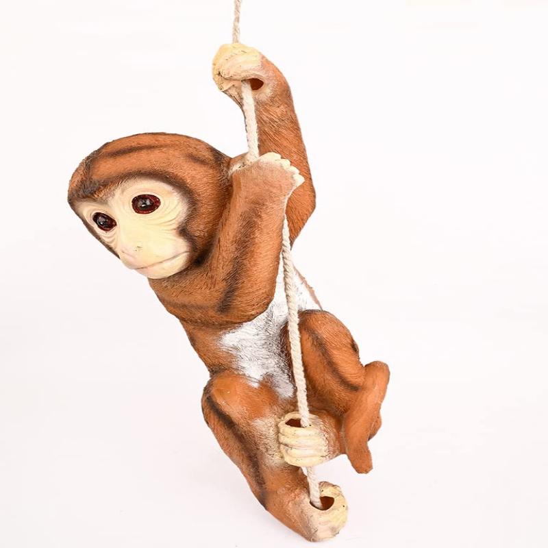 Monkey Climbing Rope Showpiece