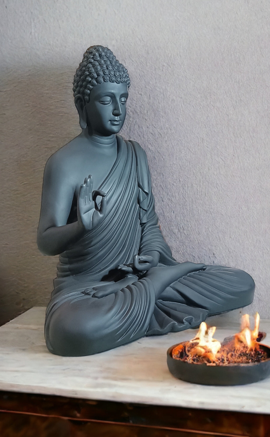 Meditating Buddha Samadhi Sculpture | 2 Feet Tall