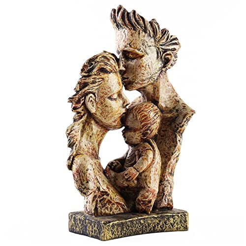 Mother Father Baby Love Statue Family Love Couple Statue