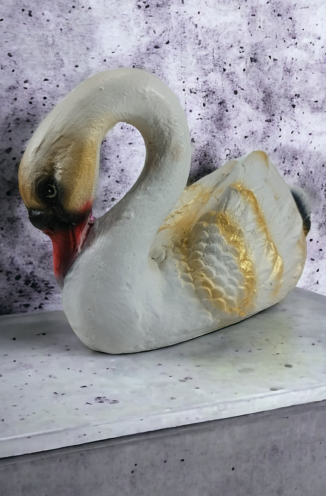 White & Gold Duck/Swan Decorative Showpiece