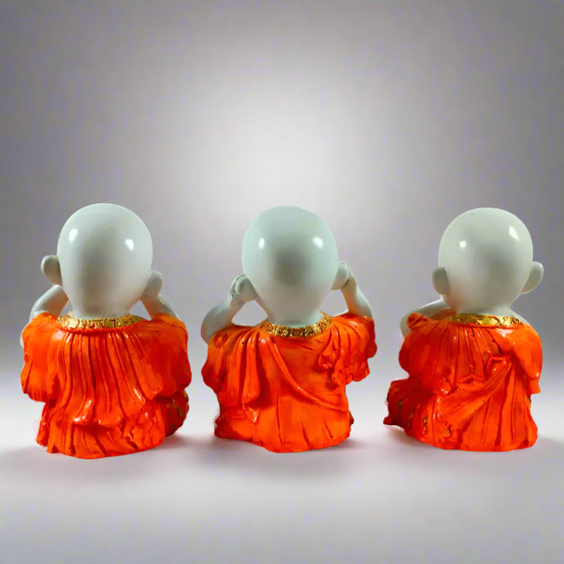 Baby Buddha Showpiece -  Set of 3