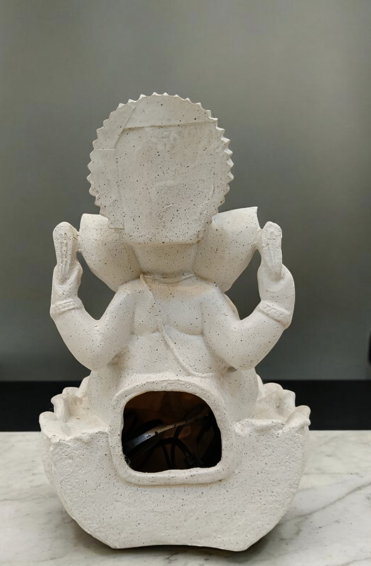 Lord Ganesh Fountain White