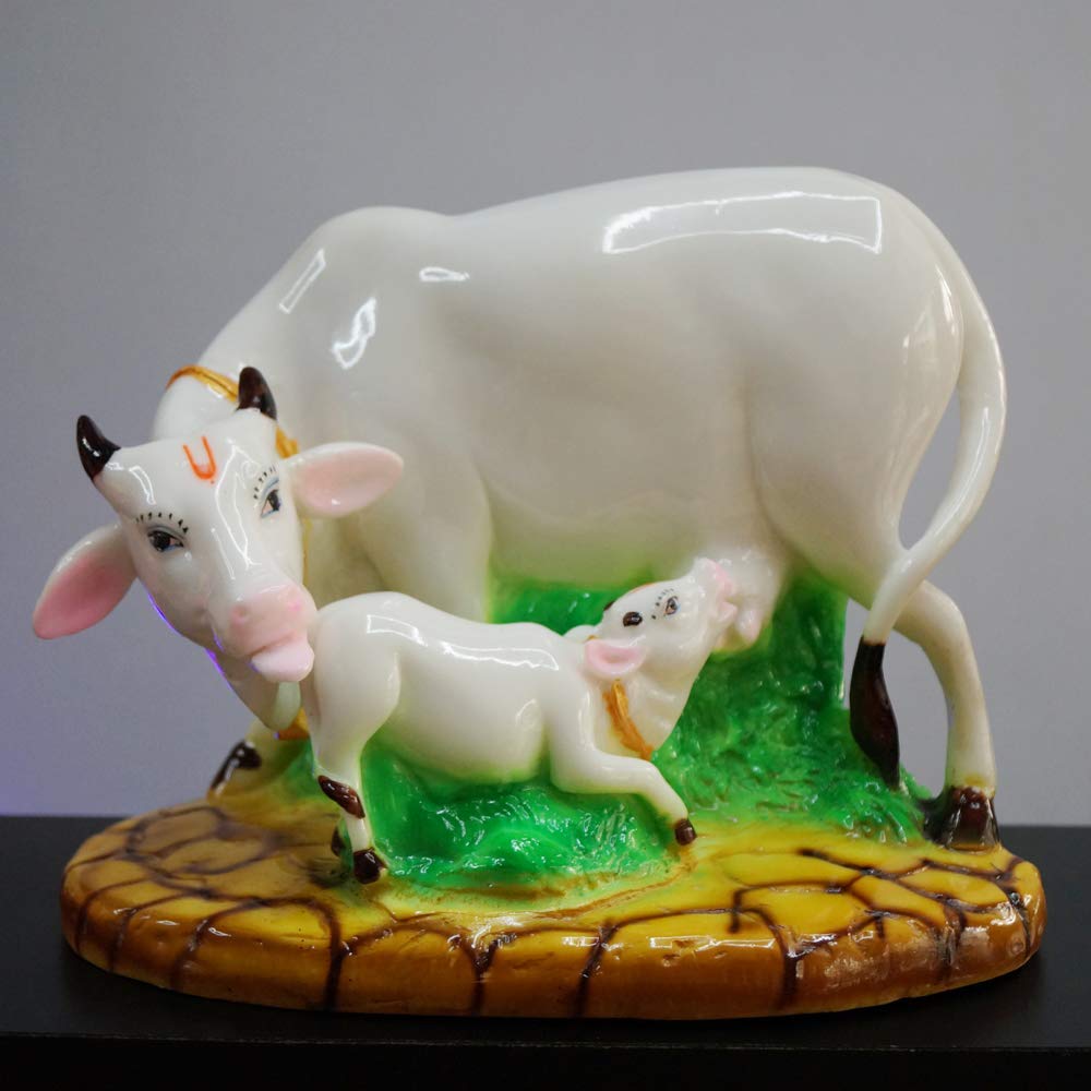 Kamdhenu Cow and Calf Statue