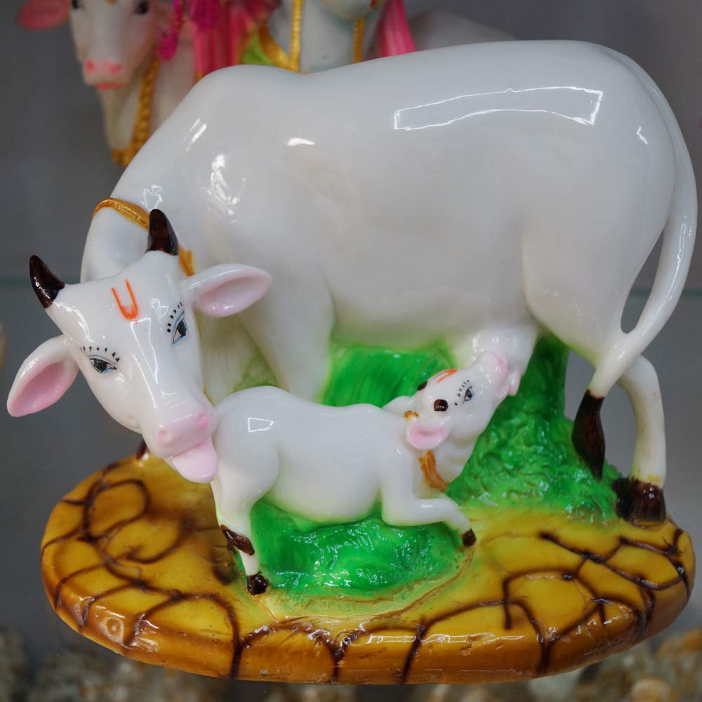 Kamdhenu Cow and Calf Statue