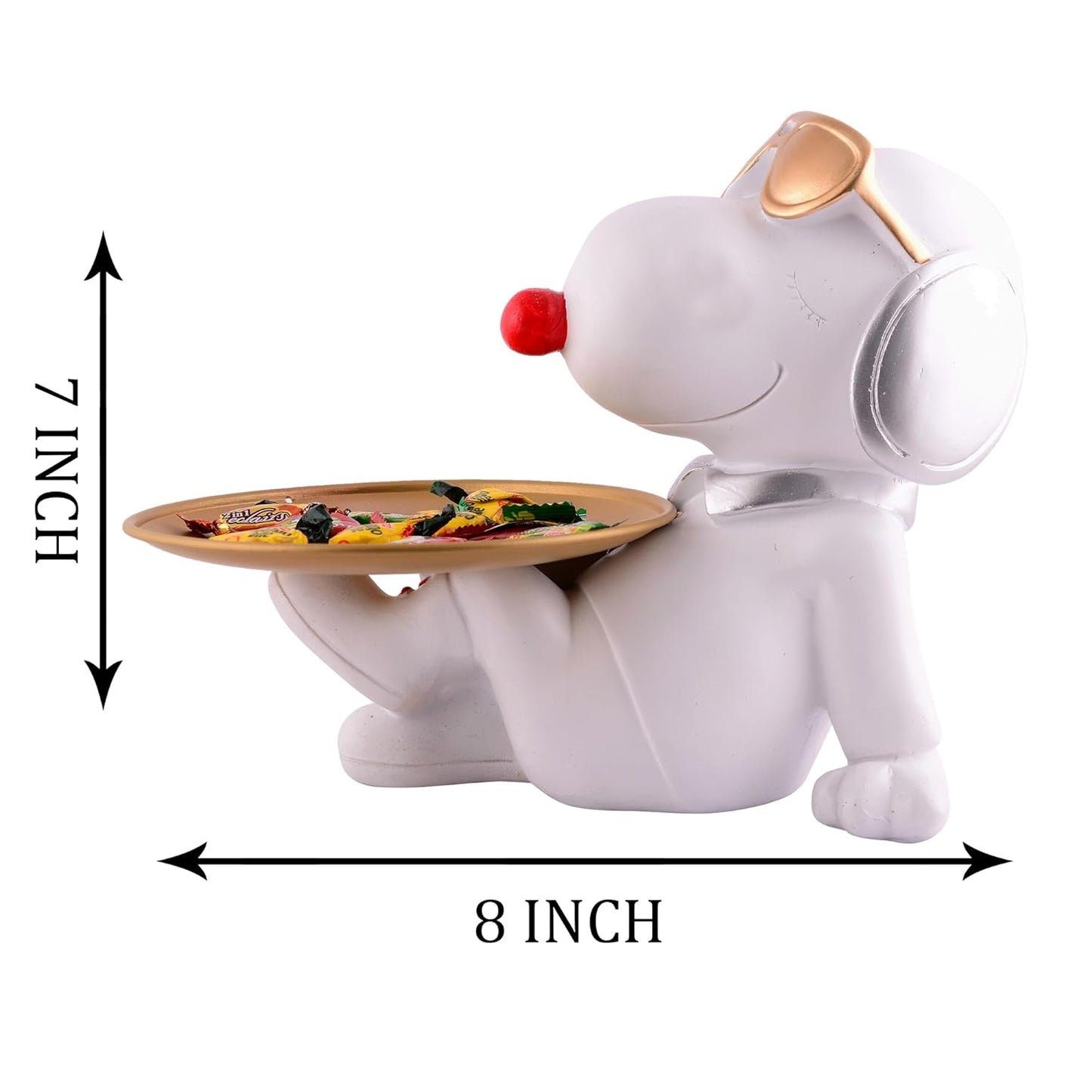 Snoopy Dog Ornaments Snack Storage Holding Tray