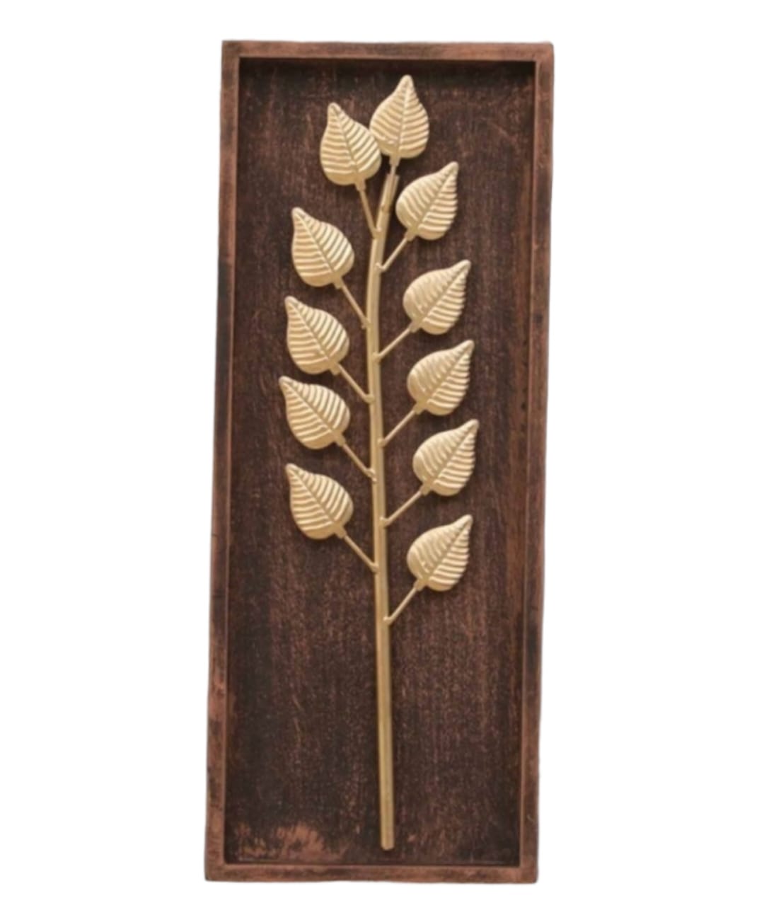 Metal Leaf Wall Hanging & Decorative Mounted Art Sculpture