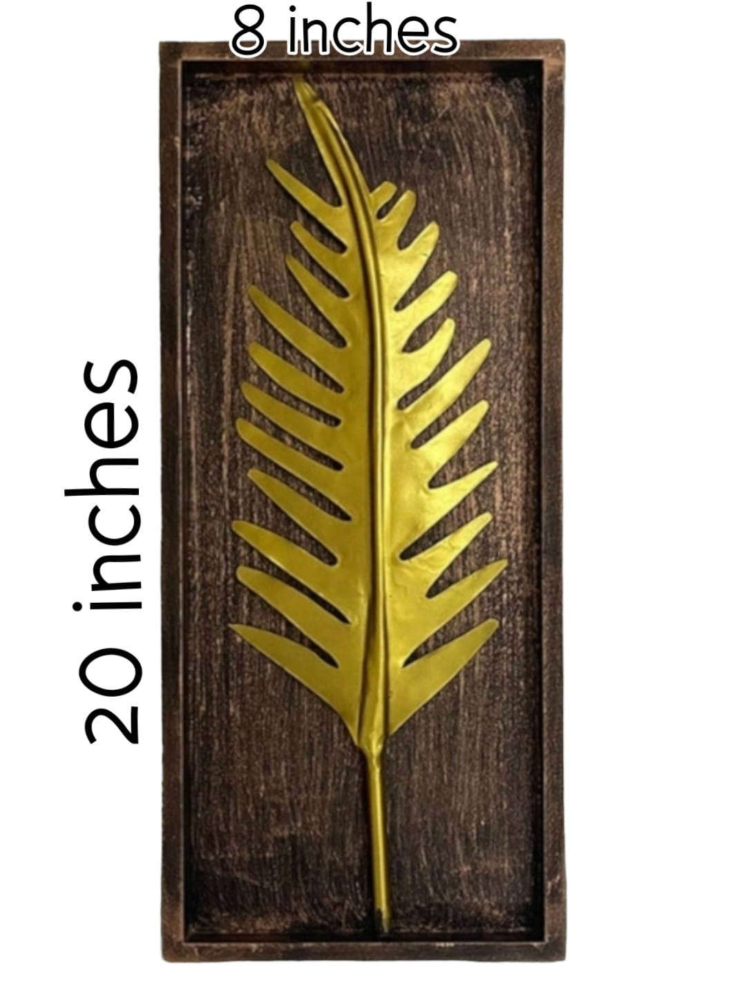 Metal Leaf Wall Hanging & Decorative Mounted Art Sculpture