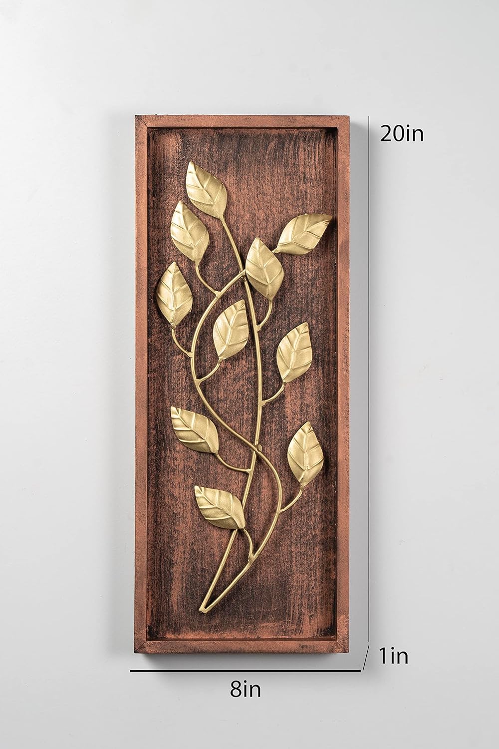 Metal Leaf Wall Hanging & Decorative Mounted Art Sculpture