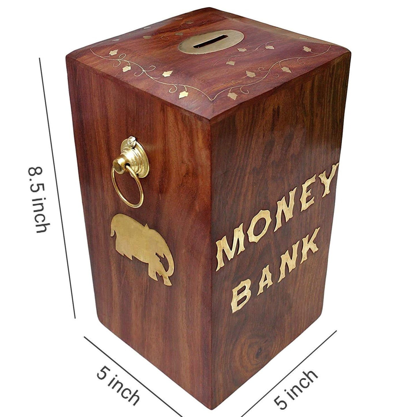 Wooden Piggy Bank Rectangle