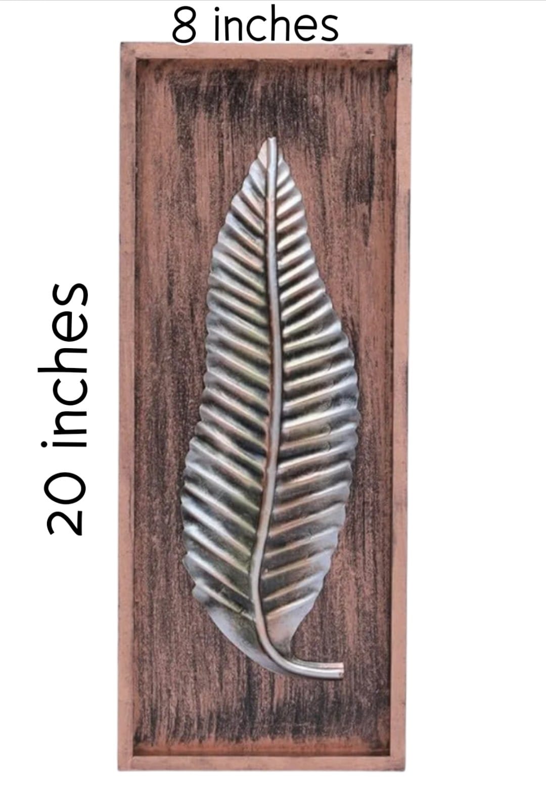 Metal Leaf Wall Hanging & Decorative Mounted Art Sculpture