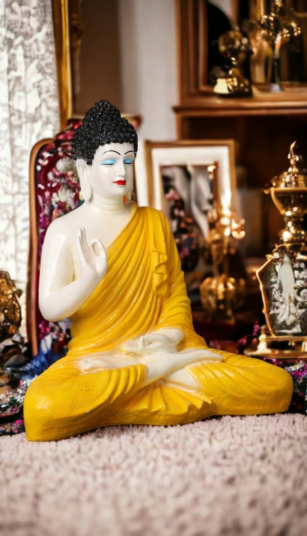 Meditating Buddha Samadhi Sculpture | 2 Feet Tall