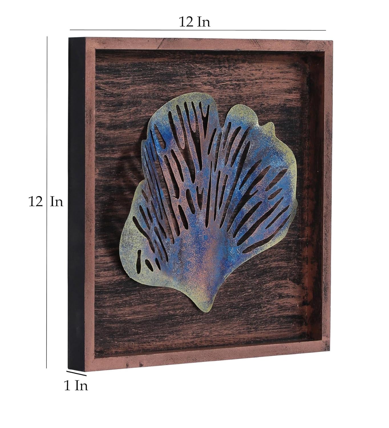 Metal Leaf Wall Hanging & Decorative Mounted Art Sculpture