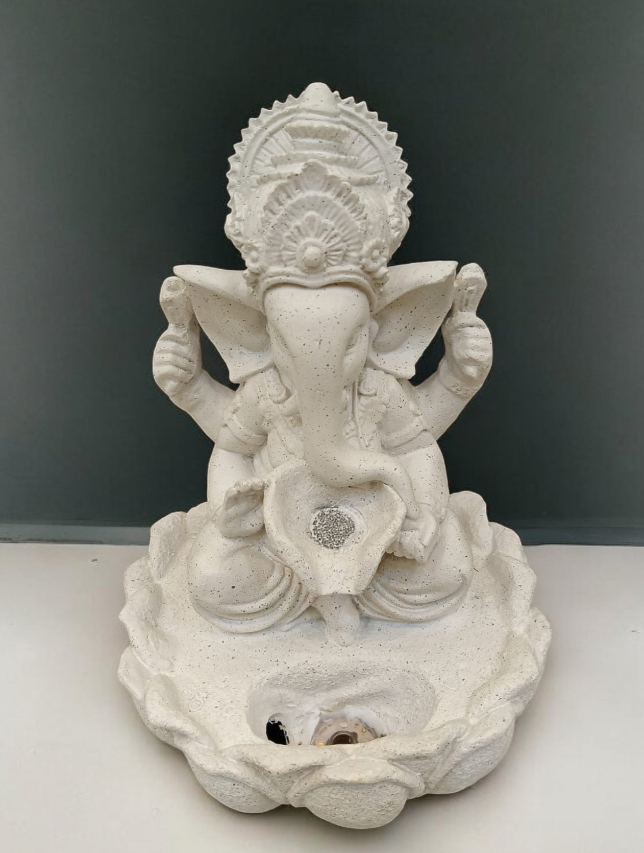 Lord Ganesh Fountain White