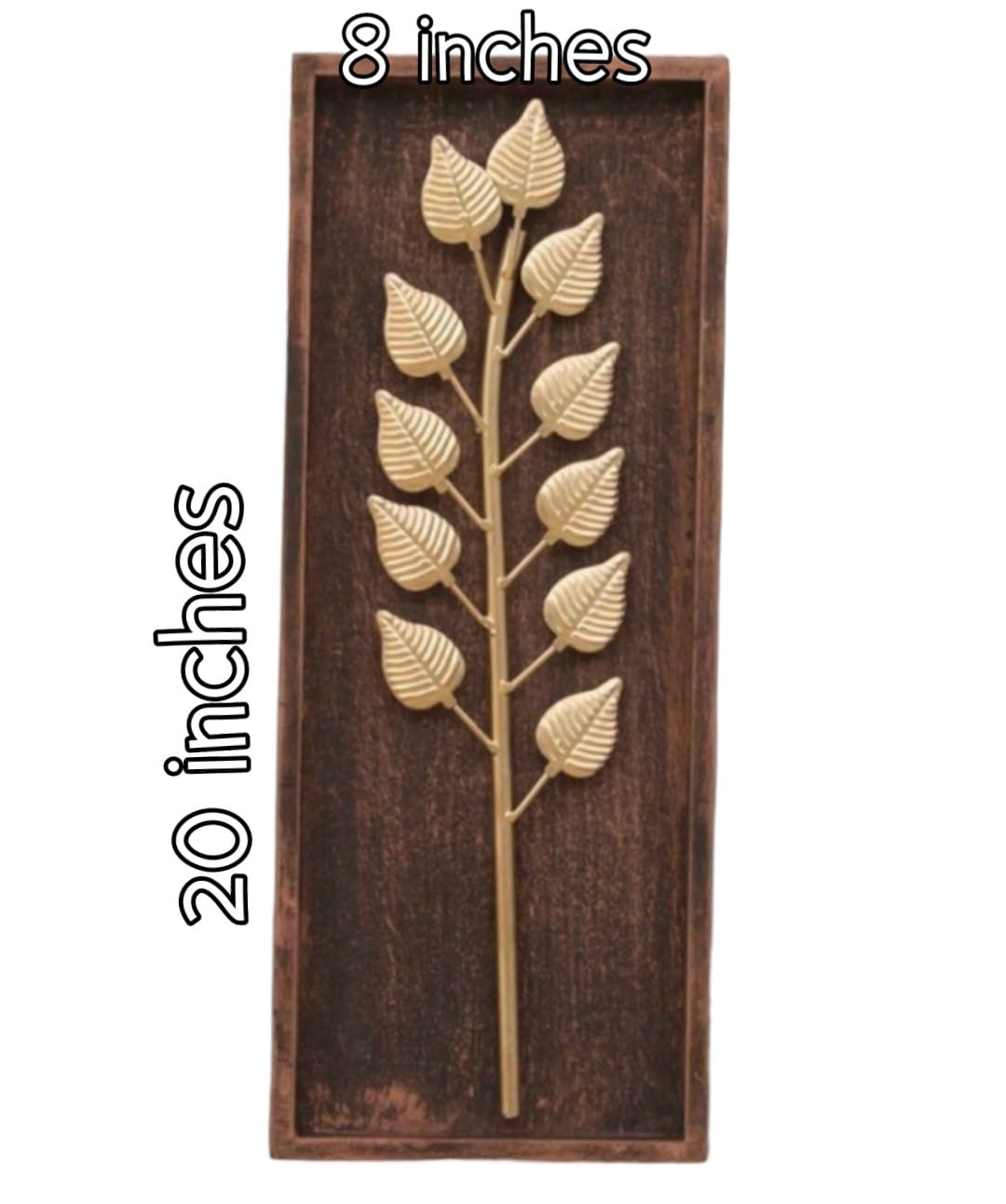 Metal Leaf Wall Hanging & Decorative Mounted Art Sculpture