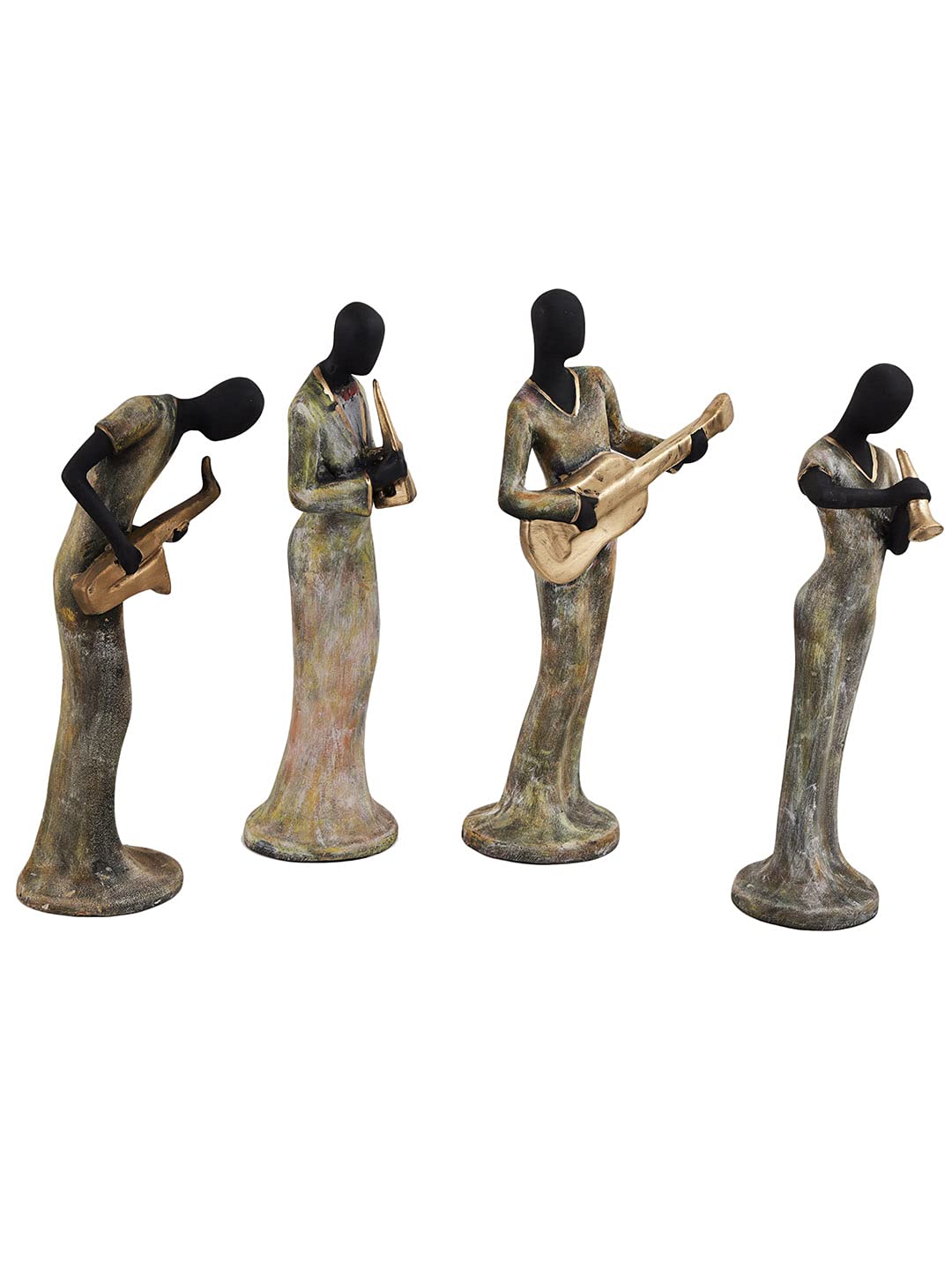 Musical Ladies Showpiece Statue Sculpture Figurine - Set of 4