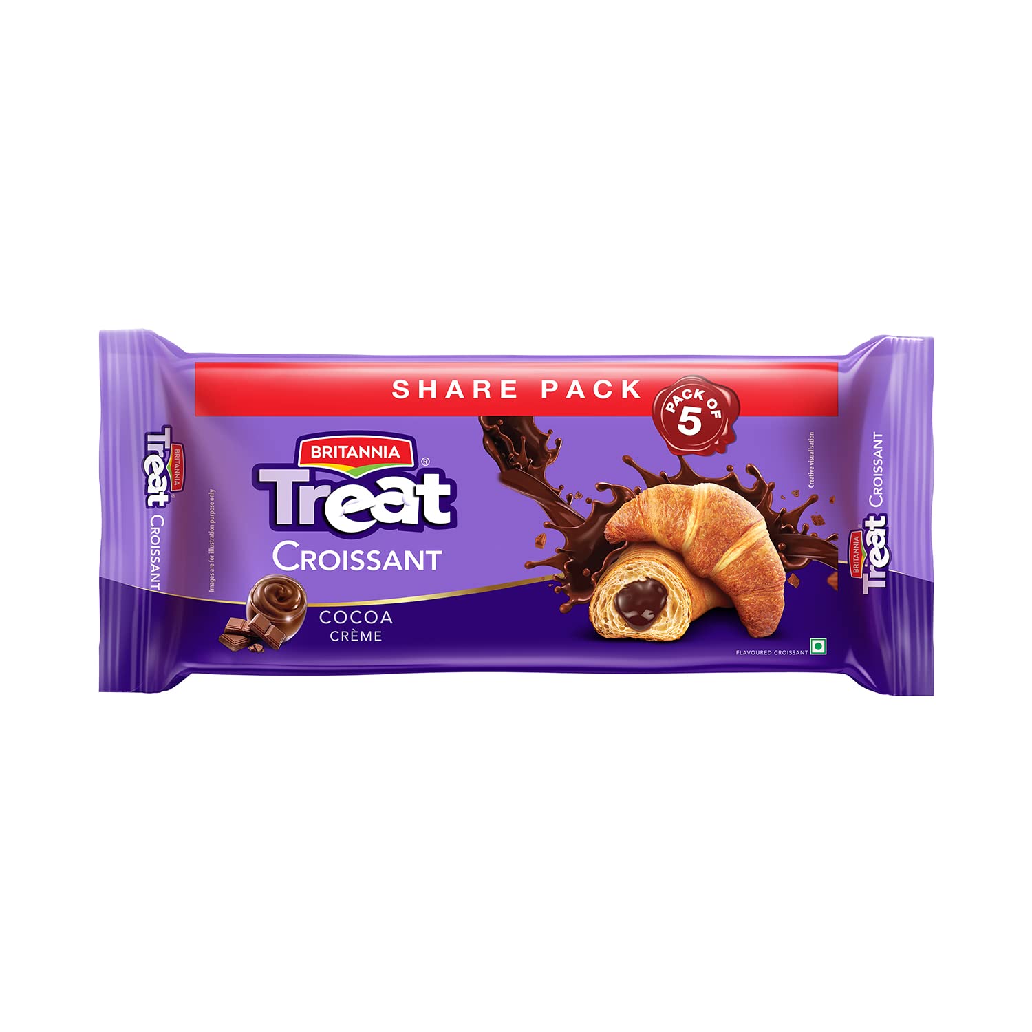 Britannia Treat Croissant Share Pack, 5 * 45g (225gm)