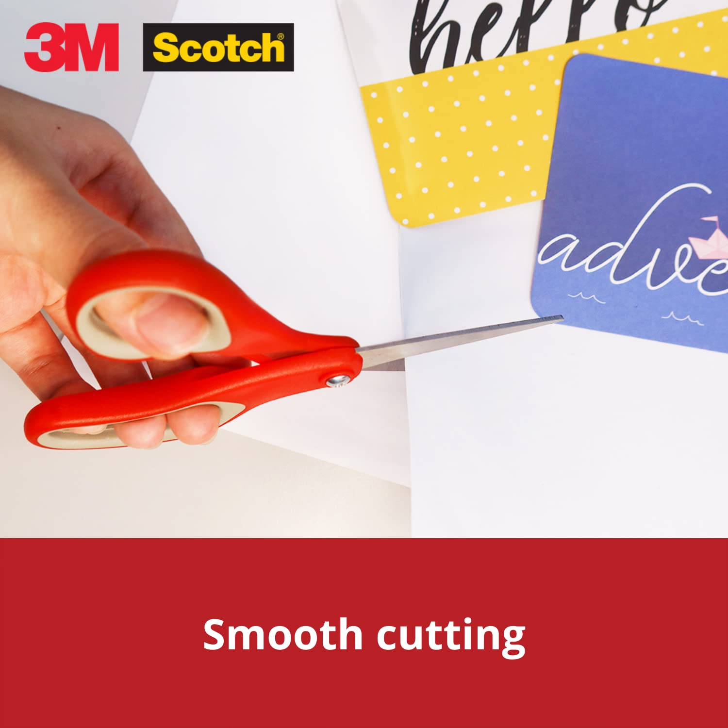 Scotch 6-inches Stainless Steel Multi-Purpose Scissor (Red)