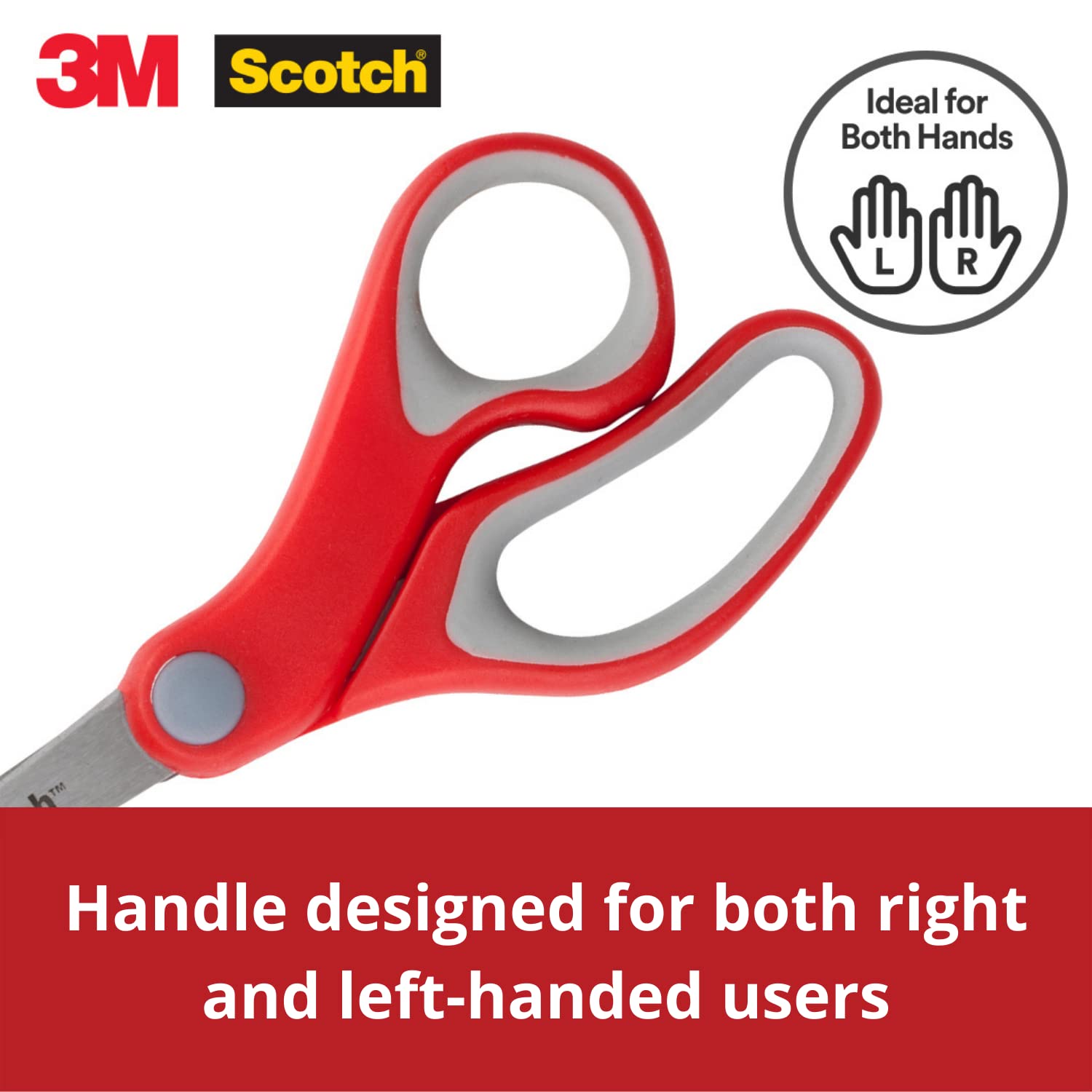Scotch 6-inches Stainless Steel Multi-Purpose Scissor (Red)