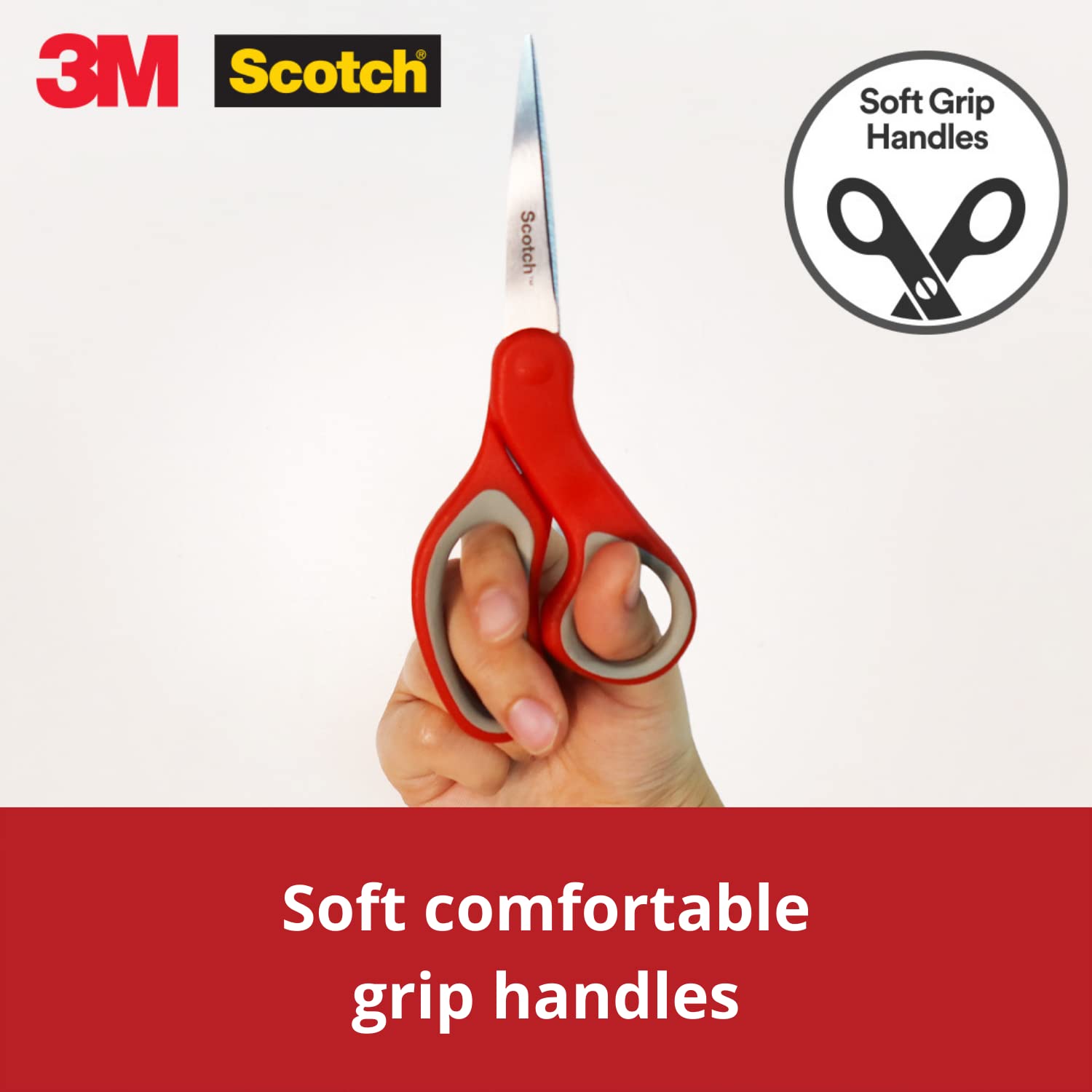 Scotch 6-inches Stainless Steel Multi-Purpose Scissor (Red)